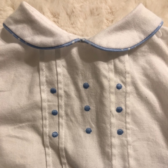 Dulces White and Blue Romper Size 3-6 Months - Picture 2 of 8